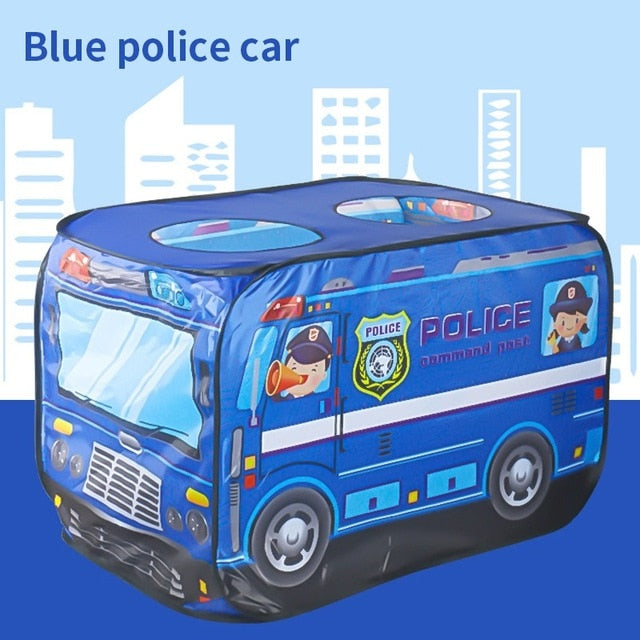 Kids Foldable Play Tents -Police car, Fire Truck, Ice Cream Truck,Bus