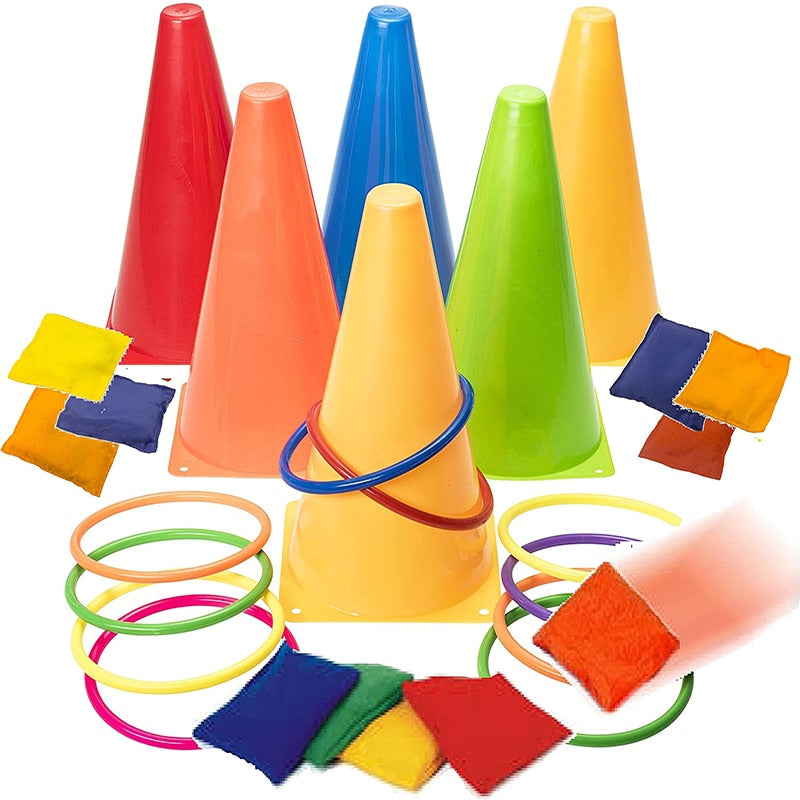 Toddler /Kids/Pre-Schooler Outdoor Educational Fitness Cone Kit