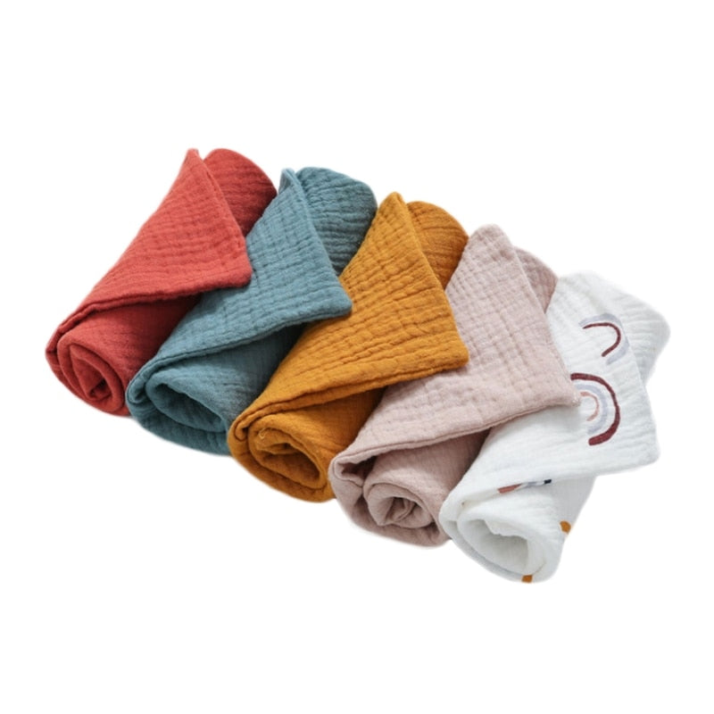5PCS 100% Cotton Baby Face Towels