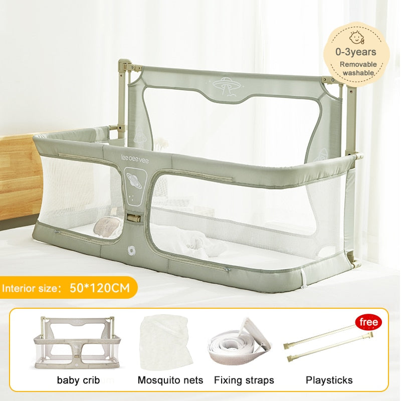 The Mum Shop AU- Baby Bed Co-Sleeper -(Baby Safety) Button Operation