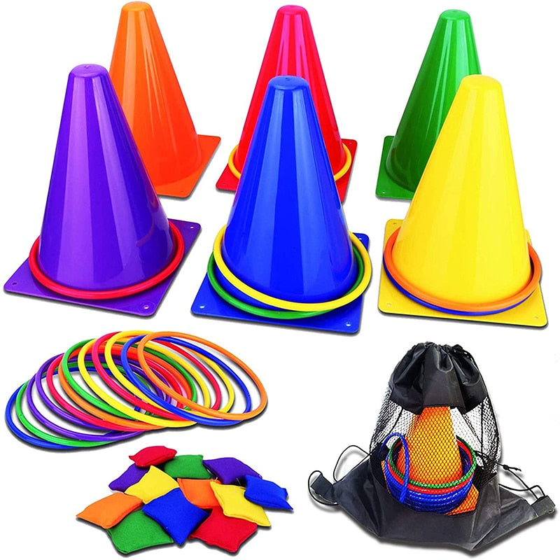 Toddler /Kids/Pre-Schooler Outdoor Educational Fitness Cone Kit