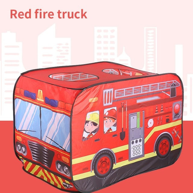 Kids Foldable Play Tents -Police car, Fire Truck, Ice Cream Truck,Bus