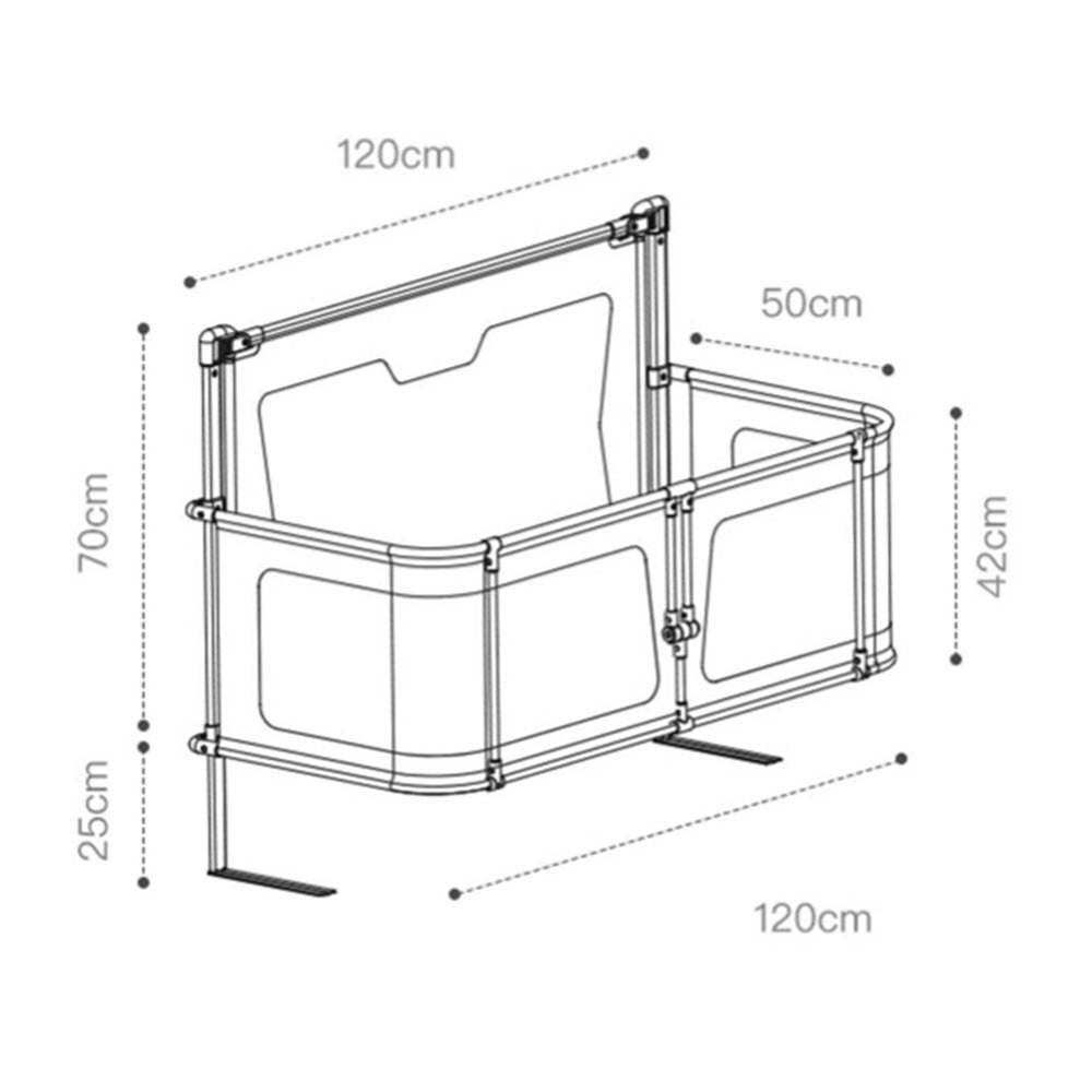 The Mum Shop AU- Baby Bed Co-Sleeper -(Baby Safety) Button Operation