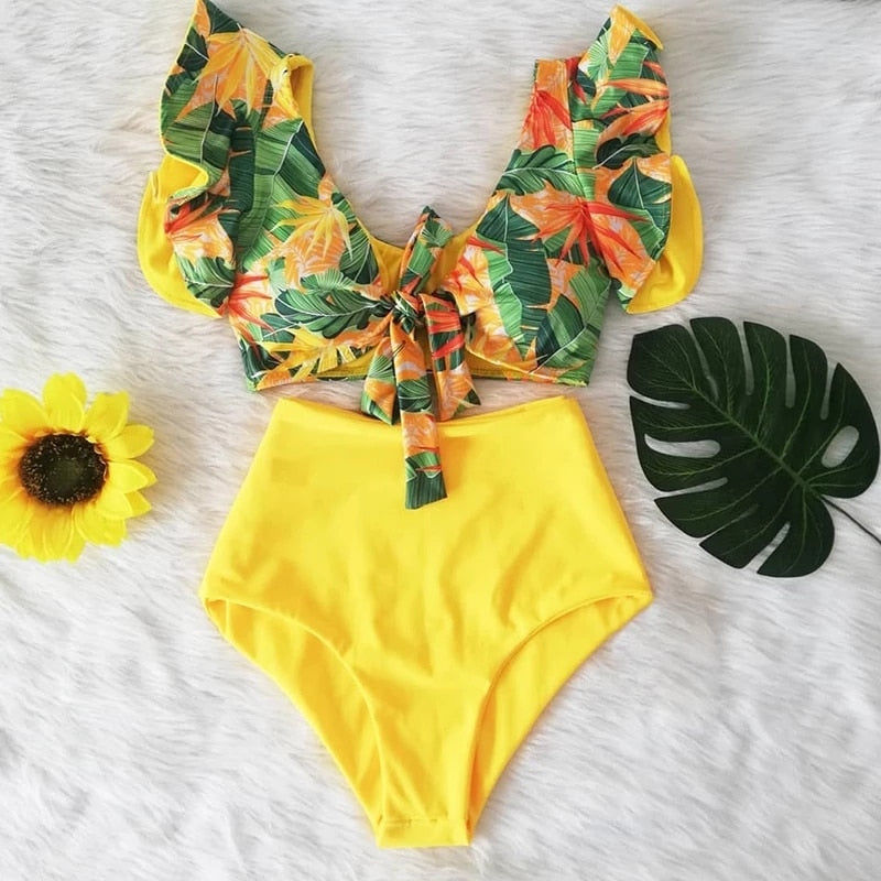 High Waist floral Postpartum Bikini 2023 Swimsuit(14 styles to choose from) sizes S-XL
