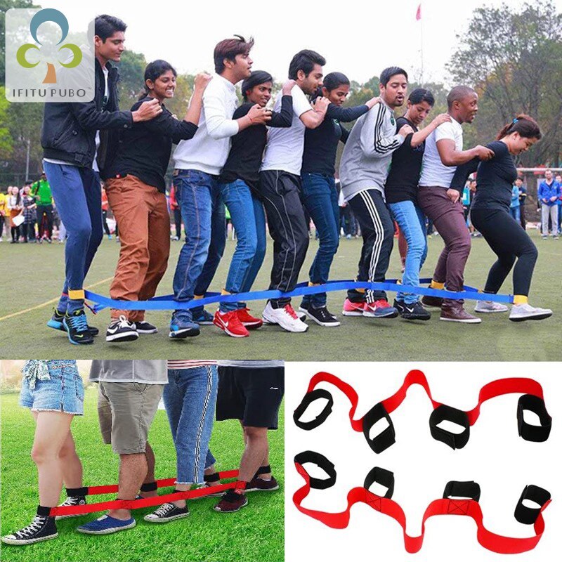 Kids outdoor activity Team building Leg race Band-(4 people-20people)