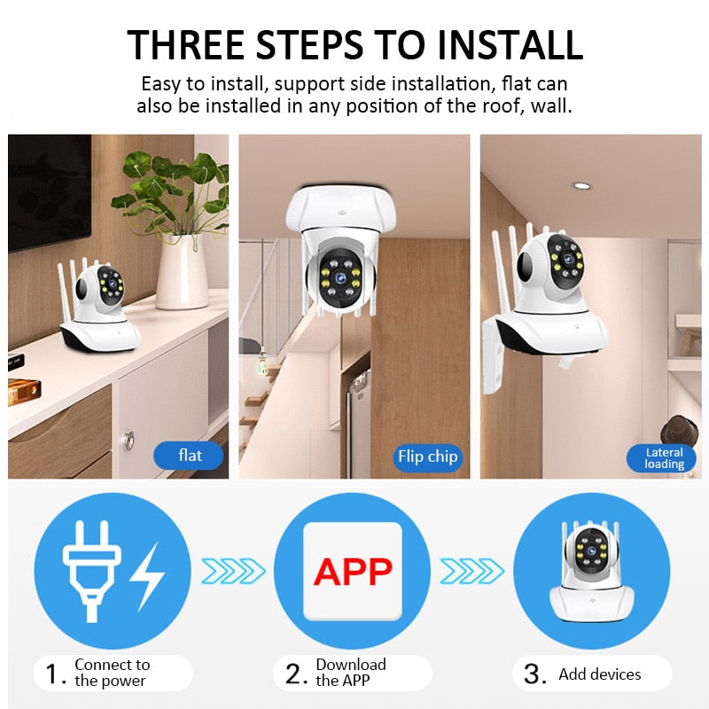 The Mum Shop AU Baby Cam Monitor -Cellphone Edition (Remote Surveillance camera)-HD IP Camera Wireless 2MP 3MP Home Security Camera Night Vision Two Way Audio CCTV Camera Indoor