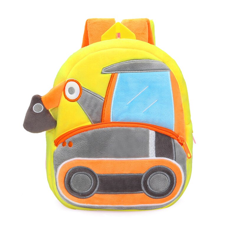 3D Construction Themed kids/ pre-school/ kindergarten backpack (excavator)12 styles to choose from