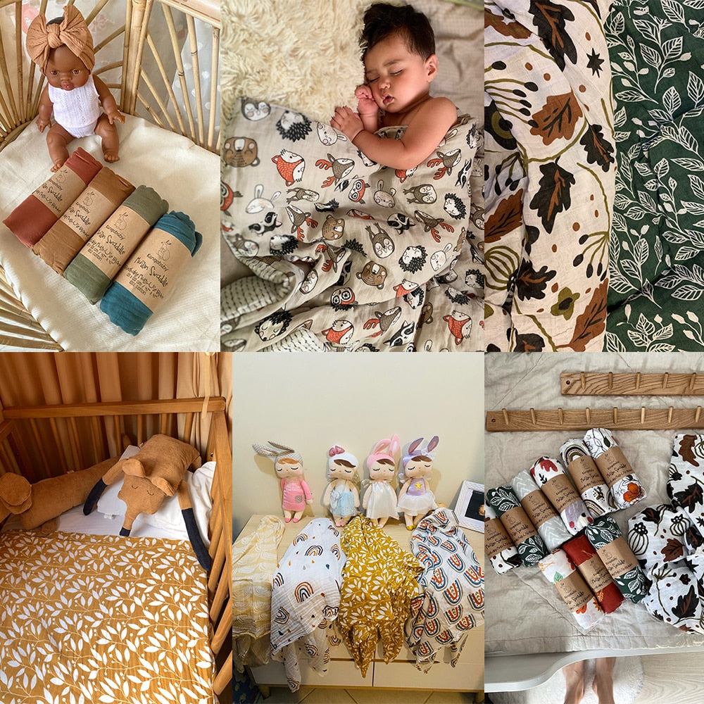 Soft Baby Muslims/Baby Swaddle blanket-(over 10 Styles to choose from)