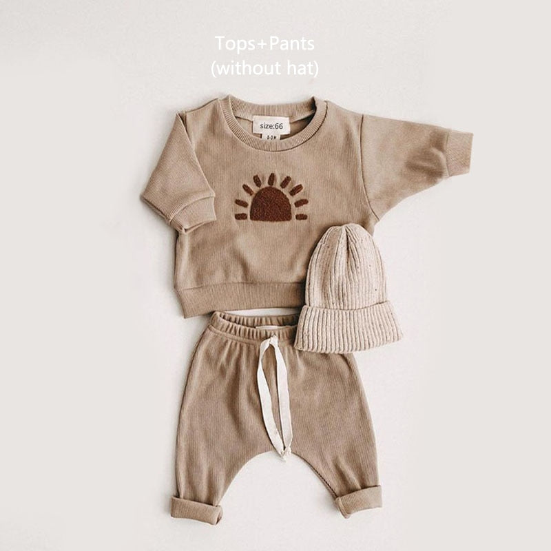 Baby/Toddler Natural Cotton -Full Outfit (4x styles to choose from) Size 3months-3years)
