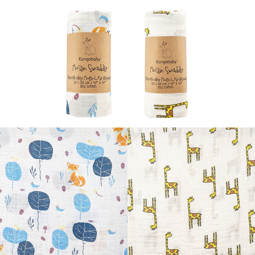 Soft Baby Muslims/Baby Swaddle blanket-(over 10 Styles to choose from)