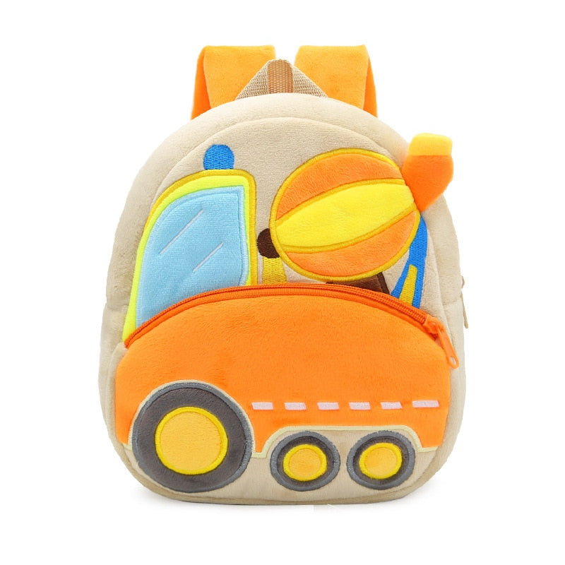 3D Construction Themed kids/ pre-school/ kindergarten backpack (excavator)12 styles to choose from