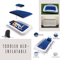 The Mum Shop AU Inflatable Toddler Travel Bed with Safety Bumpers -BEST SELLER