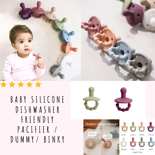 Baby Silicone Dishwasher Friendly Pacifier / Dummy/ Binky