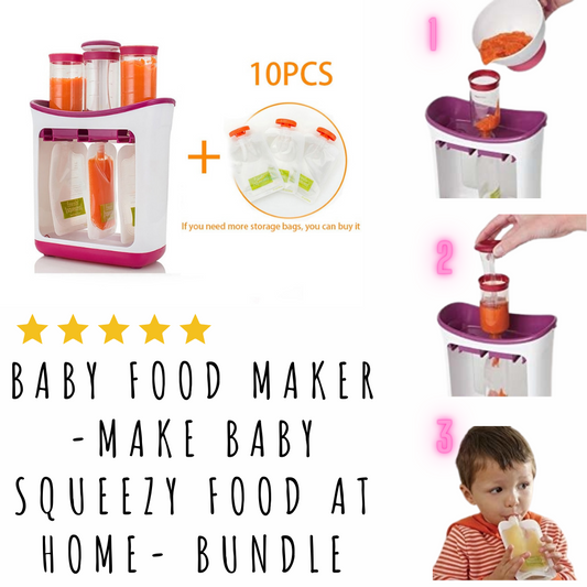 Baby Food Maker -Make Baby squeezy food at home Bundle