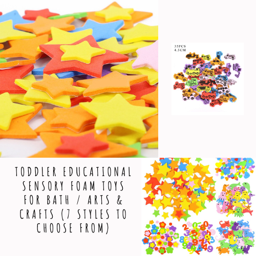 Toddler educational sensory foam toys for bath / arts & Crafts (7 styles to choose from)