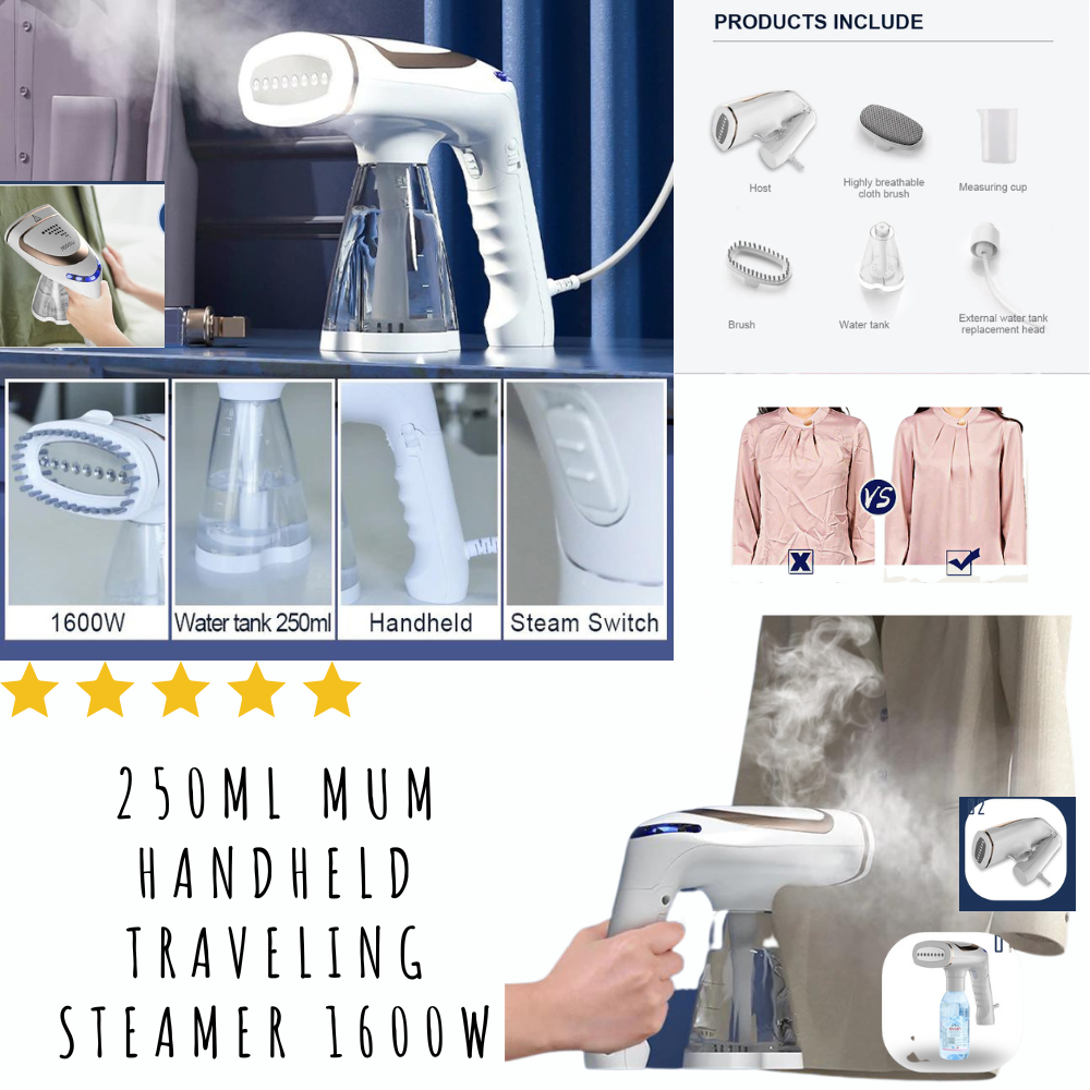 250ml Mum Handheld Traveling Steamer 1600W