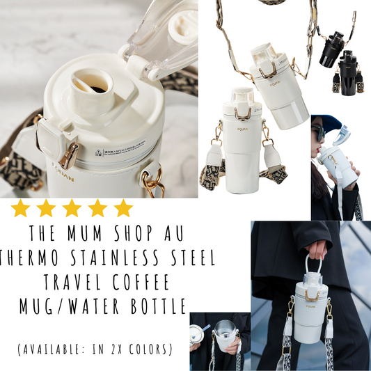 The Mum Shop AU Thermo Stainless Steel Travel Coffee Mug/Water Bottle-Mum Mug